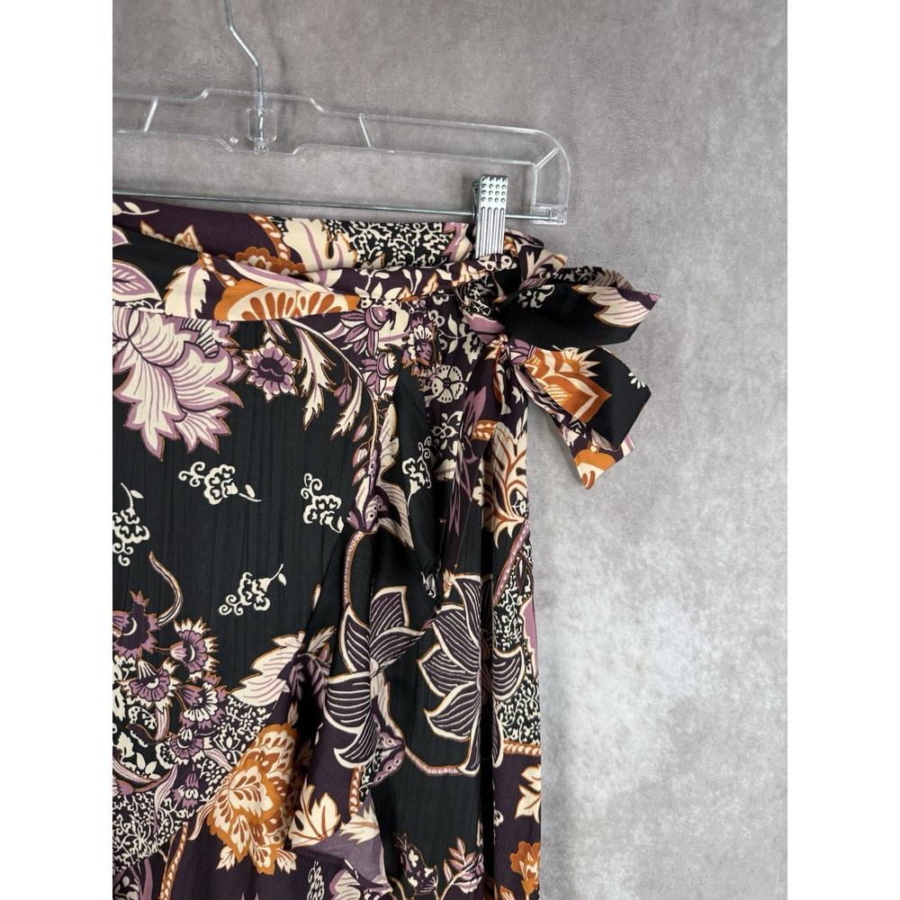 Maeve x Anthropologie Ruffled Wrap Maxi Floral Skirt Sz XXS Fall Autumn - Picture 3 of 8
